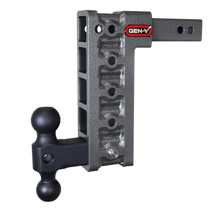GH-315 Mega-Duty Adjustable Drop Hitch 2 in. Shank [10 in. Drop, 1,500 lbs. TW, 10,000 lbs. GTW]