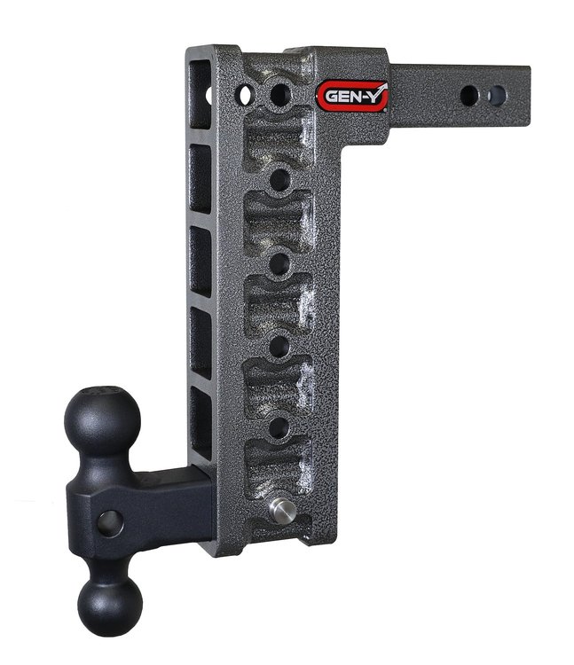 GH-316 MEGA-DUTY Adjustable Drop Hitch 2 in. Shank [12.500 in. Drop, 1,500 lbs. TW, 10,000 lbs. GTW]
