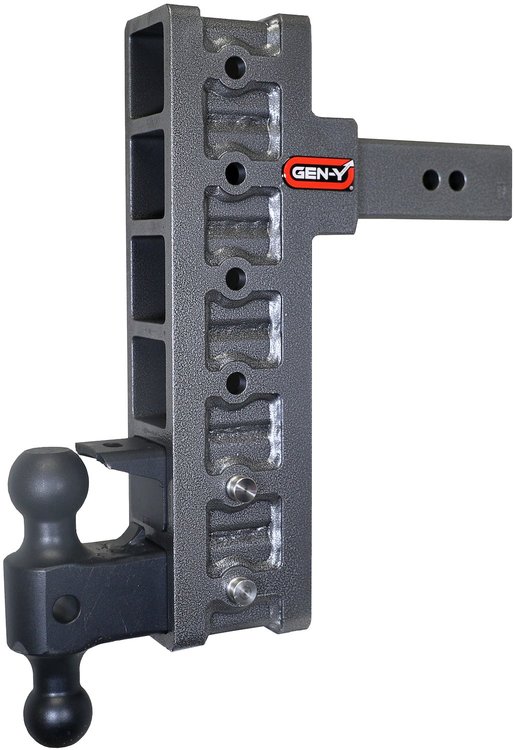 GH-926 MEGA-DUTY Adjustable Drop Hitch 2.500 in. Shank [12 in. Offset Drop, 3,000 lbs. TW, 21,000 lbs. GTW]
