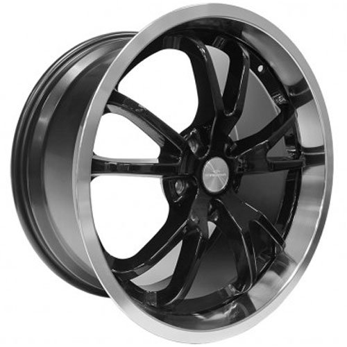 Spyder Wheel 20x9.5 Black w/Machined Lip 45mm Offset