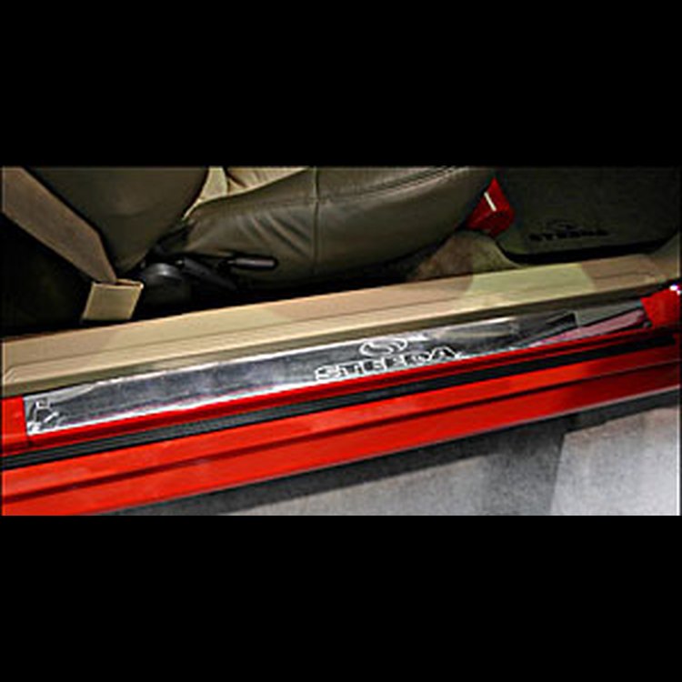 Brushed Aluminum Door Sill Plates 1994-2003 Mustang