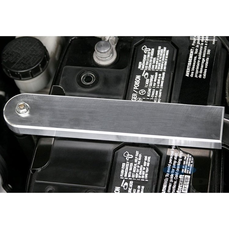 Billet Battery Clamp Cover milled finish for Fusion Milan Mazda6 MKZ