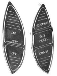 Billet Cruise Control Buttons Steeda Logo