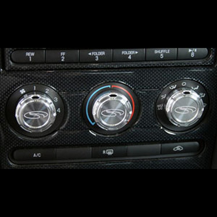 Machined Billet AC Knobs 2007-09 Mustang