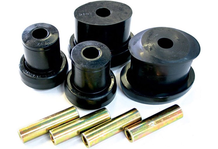 Urethane Rear Lower Control Arm Bushings 1983-1998 Mustang With Oval Front Lower Bushings