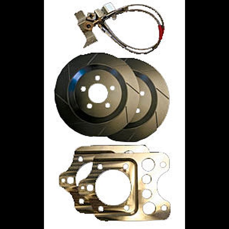 13" Rear Brake Upgrade Slotted Rotors