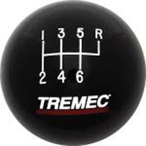 6-Speed Shifter Knob Black Plastic