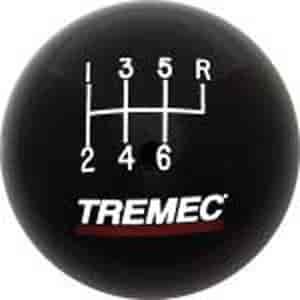 6-Speed Shifter Knob Black Plastic