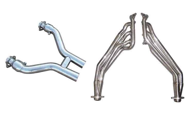Stainless Steel Headers with Catted H-Pipe 2011-13 Mustang 5.0L
