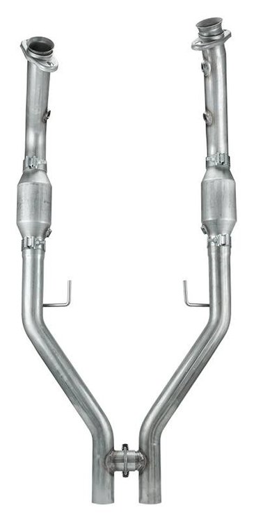 H-Pipe with Catalytic Converters 2005-2010 Ford Mustang - EPA Compliant
