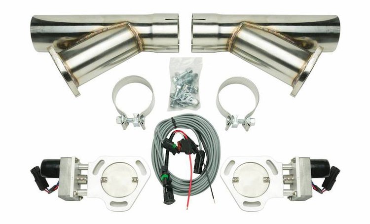 Dual Y Exhaust Electric Dump Cutout