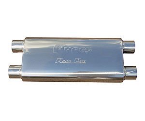 Race Pro Muffler 2.5" Dual In / 2.5" Dual Out