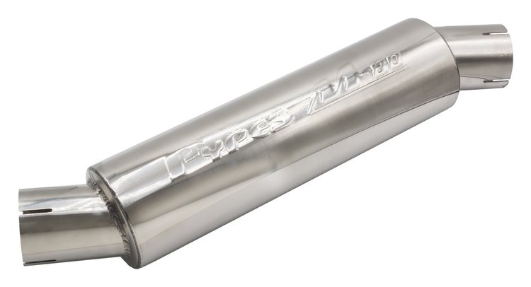 MVR204S M-80 Race Pro Muffler 2.500 in. Diameter [Offset Inlet/Offset Outlet]