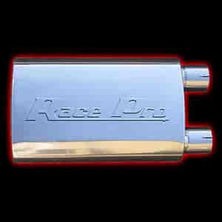 Race Pro Muffler 2.5" Inlet/Outlet (Same Side)
