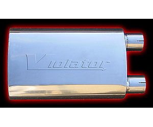 Violator Muffler 2.5" In / Out Same Side