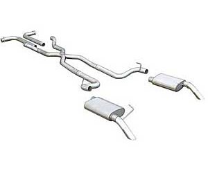 Street-Pro Crossmember-Back Exhaust System 1968-74 Corvette