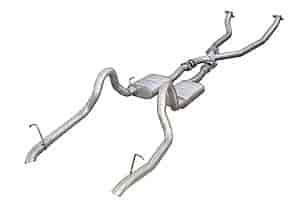 Street-Pro True-Dual Exhaust System 1998-2004 Mustang V6