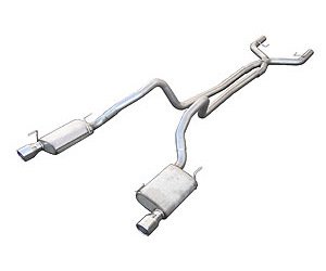Violator True-Dual Exhaust System 2005-2010 Ford Mustang V6