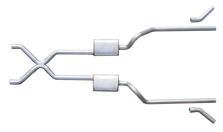 Race-Pro Crossmember-Back Exhaust System 1955-57 Chevy