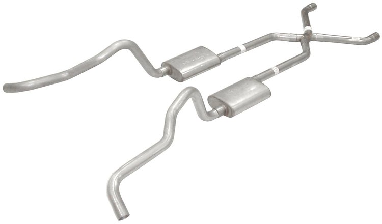 No-Muffler Exhaust System 1955-57 Chevy Wagon