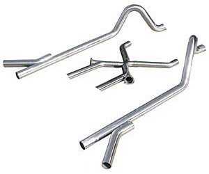 No-Muffler Exhaust System 1955-57 Chevy Wagon