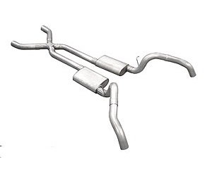 Street-Pro Crossmember-Back Exhaust System 1967-69 GM F-Body