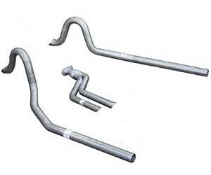 No-Muffler Exhaust System Converter Back