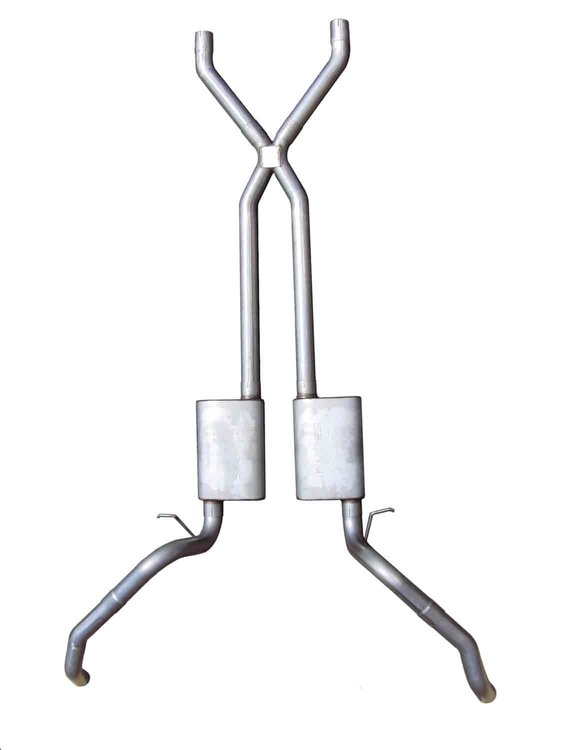 Street-Pro Crossmember-Back Exhaust System 1975-79 Nova
