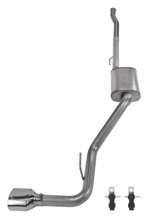 SJJ51S Cat-Back Exhaust System with Street Pro Muffler Fits Select Jeep Gladiator JT Rubicon with 3.6L Engine [Polished Tip]