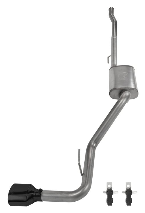 SJJ51SB Cat-Back Exhaust System with Street Pro Muffler Fits Select Jeep Gladiator JT Rubicon with 3.6L Engine [Black Tip]