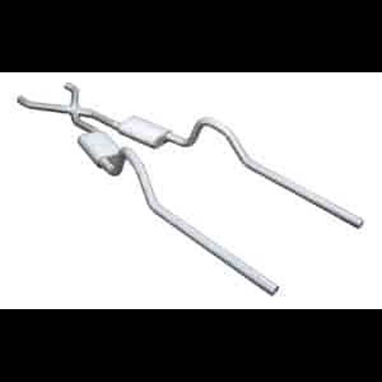 Race-Pro Crossmember-Back Exhaust System 1966-74 B-Body