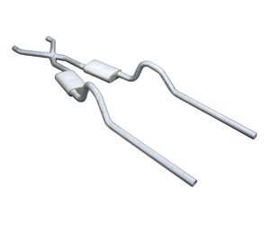 Street-Pro Crossmember-Back Exhaust System 1966-74 Mopar B-Body