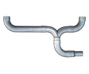 Dual Diesel Truck Stack Kit 409 Stainless 5" Tubing