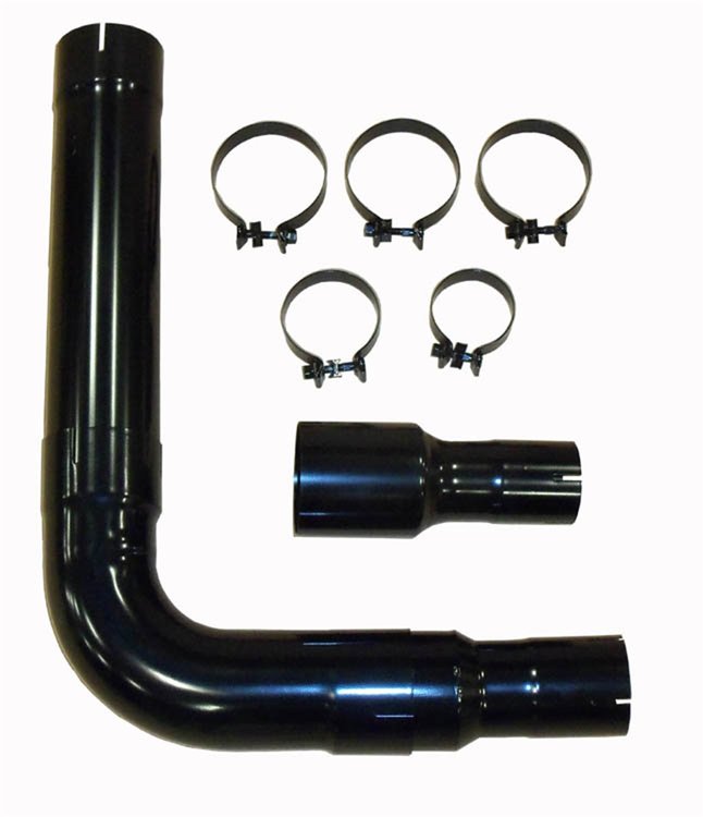 Single Diesel Truck Stack Kit 409 Stainless 5" Tubing