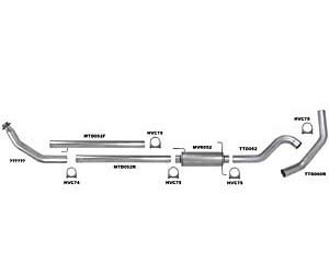 Diesel Truck Exhaust System Dodge 1994-02 5.9L
