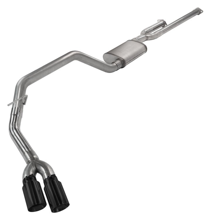 STT10VB Cat-Back Exhaust System with 14 in. Violator Series Muffler for 2014-2021 Toyota Tundra [Black Tip]