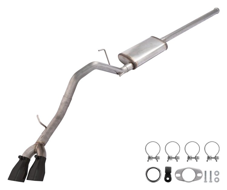 STT20SB Street-Pro Cat-Back Exhaust System for 2005-2015 Toyota Tacoma 4.0L [Black Tips]