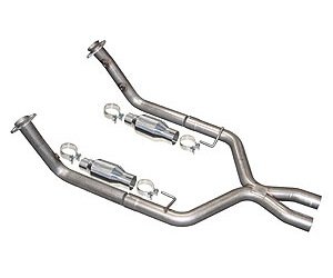2.5" X-Pipe with Cats 2005-08 Mustang V8