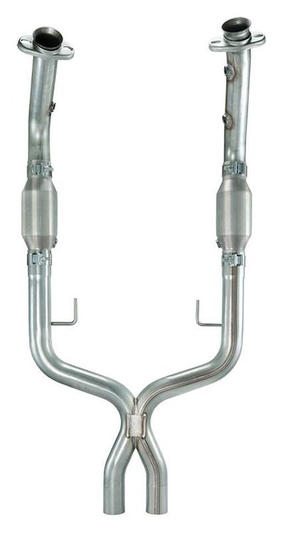 2.500 in. X-Pipe with Catalytic Converters 2005-2010 Ford Mustang