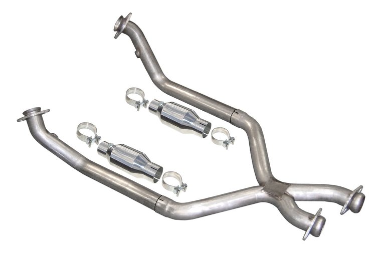 2.5" X-Pipe with Cats 1986-95 Mustang V8