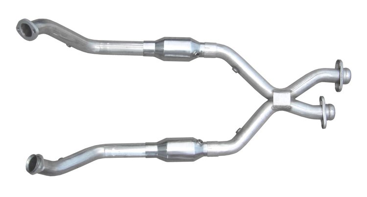 2.5" X-Pipe with Cats 1996-98 Mustang V8