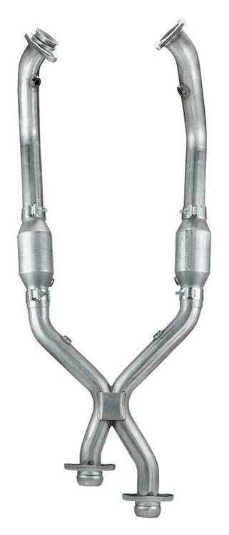 2.500 in. X-Pipe with Catalytic Converters 1999-2004 Ford Mustang