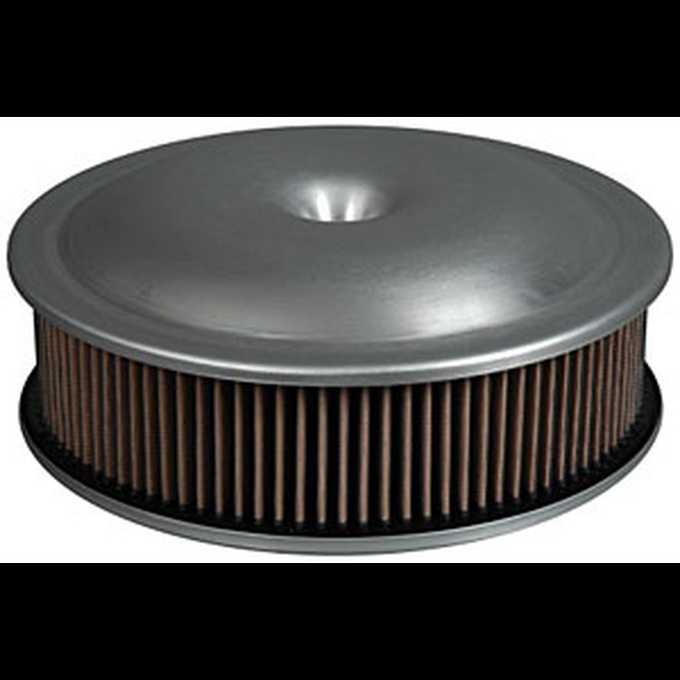 14" Spun Aluminum Air Cleaner Assembly 14" x 3" 1-3/4" Drop Base