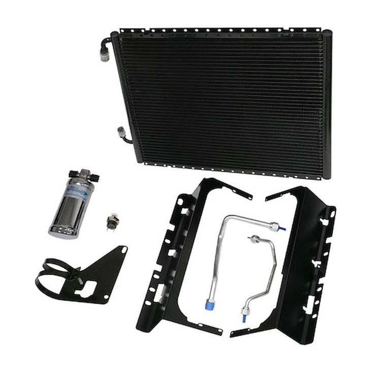 025710 SureFit Condenser Kit with Chrome Drier Fits Select 1955-1957 Chevrolet Full-Size Models w/6cyl. Position