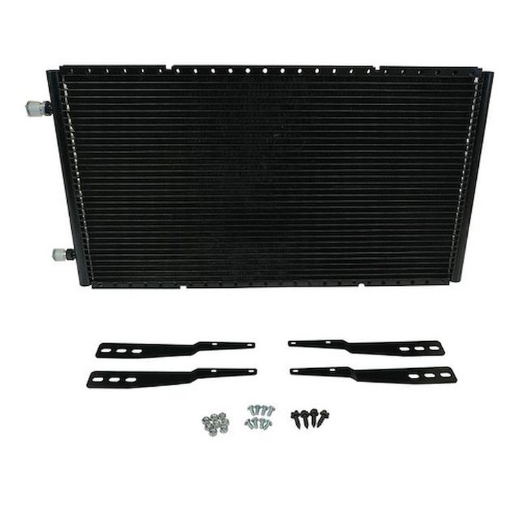 037710 Horizontal SuperFlow Condenser [Painted Black, 14 in. Height x 25.5 in. Width x 0.83 in. Thickness]