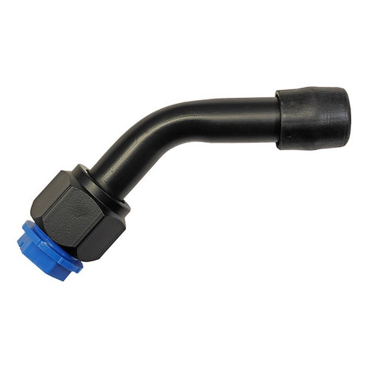 121057 O-Ring Black Heater Fitting for 0.625 in. Hose [45-Degree]