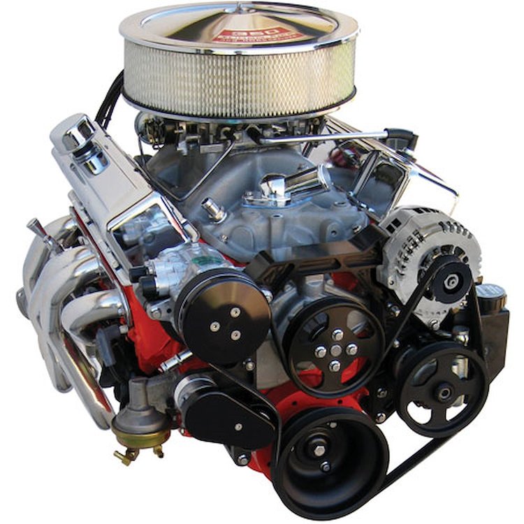 174008 Front Runner Engine Accessory Drive System, Small Block Chevy, Black, with Power Steering
