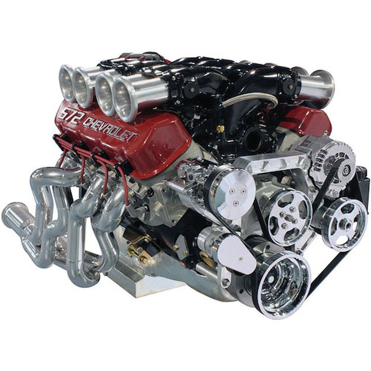 174048 Front Runner Engine Accessory Drive System, Big Block Chevy, Black, with Power Steering