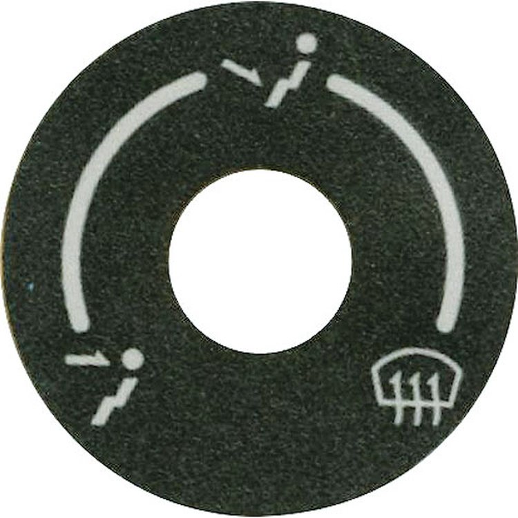 Vent Mode Knob Decal