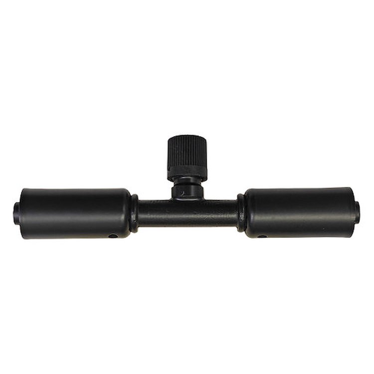 349291 Beadlock Splicer Reduced Barrier Black Hose Fitting with Safety Switch Port [w/Safety Switch Port, #6]